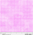 Sorbet Gingham 4985 F Bright Pink P and B Textiles